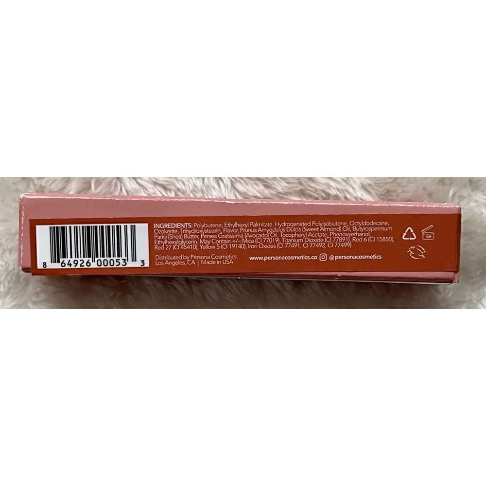 NIB Persona Season One Lip Gloss in Honey - Warm True Nude with Vanilla Flavor